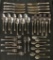 43 Pieces Oneida Stainless Flatware - Damask Rose, 8 Dinner Knives, 8 Dinne