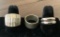 4 .925 Sterling Rings - 3 Size 9, 1 Size 8½