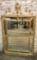 9-panel French Style Beveled Glass Mirror W/ Gold Ormolu Trim - 32