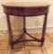 Inlaid Banded Drum Table W/ Drawer - 27½
