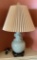 Wildwood Celadon Pottery Lamp W/ Dragon Design - 30