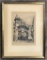 Charles Pinet Etching - Colmar Maison Pfister, Pencil Signed, Framed W/ Gla