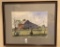 Barn Watercolor - Signed By Ewing, Framed W/ Glass, 27