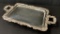 Queen Victoria Silverplated Double-Handled Serving Tray On Legs W/ Gadroon