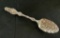 Heavily Chased Sterling Berry Spoon - 2.78 Ozt