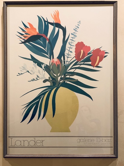 Poster - Framed W/ Glass, Lander, Galerie El-Baz, 1981, 28"x39"