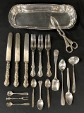 Silverplated Bread Tray;     Misc. Silverplated Flatware