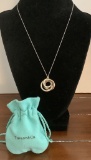 Tiffany & Co. .925 And Metal Tri-circle Necklace - 17