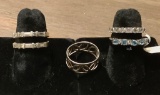 14Kt Ring - Size 5½;     4 .925 Rings - 2 Size 5, 2 Size 6