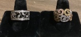 2 .925/CZ Rings - Both Size 9