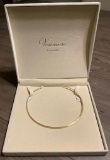 Veronese Sterling Gold-Tone Band Necklace