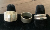 4 .925 Sterling Rings - 3 Size 9, 1 Size 8½