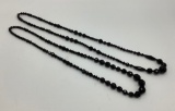 Jet Necklace;      Black Crystal Necklace - This Lot Was In The Auction Tha