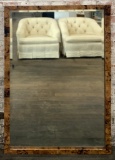 Beveled Mirror W/ Heavy Polished Stone Frame - 31