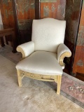William Switzer Hand Carved Upholstered Arm Chair - 34