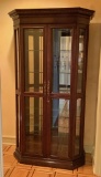 High End Lighted Curio Cabinet W/ Beveled Glass Doors - 45½