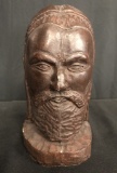 Adolph Klugman Cast Bronze Head - Rabbi, Signed AK, 7½