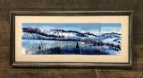 Hedy Lindy Gershman Enamel On Copper Plate - Winter Scene, 5 Plates Mounted