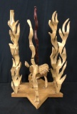 Adolph Klugman Wooden Sculpture - Possible Model For A Proposed Holocaust M
