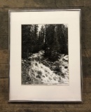 Adolph Klugman Black & White Photograph - Waterfall, Framed W/ Plexiglas, 1