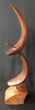 Adolph Klugman Wooden Sculpture - Signed Klugman '81, 4¼