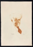 Limited Edition Print Of David Ben-Gurion, Former Prime Minister Of Israel