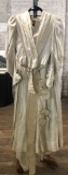Vintage Early 1900s 2-piece Ladies Wedding Dress - Some Staining & Holes