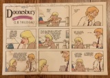 DOONESBURY First Run Print-ready Artwork - Signed By Author Gary Trudeau 