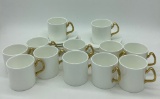 12 Coalport England Demitasse Cups & Saucers