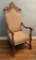 Wonderful Walnut Carved Armchair - 1920s, Has Been Refinished & Upholstered