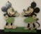 Vintage Wooden Mickey & Minnie Mouse Pot Holder Hanger