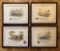 Set Of 4 Early Automobile Prints