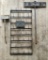 3 Misc Garden Plaques;     40 Bottle Iron Wall Rack - 19½