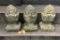 3 Concrete Pineapple Figurals - 14