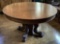 Antique Round Oak Table W/ Paw Feet - 48