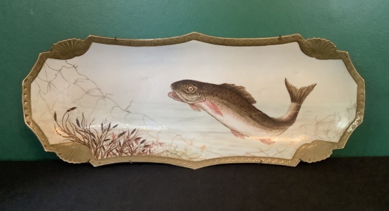 Fish Platter - Circa 1881, 24"x9¾"