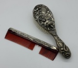 Sterling Brush & Comb - As Found