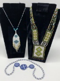 Estate Lot Handmade Native American Beaded Jewelry