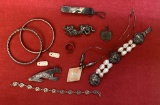 Estate Lot Sterling Etc. Jewelry - 141.5g