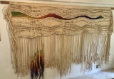 Andy Newcom Wall Weaving - Circa 1982, Hallmark Artist, Approx 10