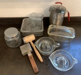 Misc. Glassware - Refrigerator Boxes Etc.