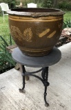 Metal Patio Table W/ Granite Top - 18