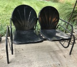 Vintage Metal 2-seat Glider - LOCAL PICKUP OR BUYER RESPONSIBLE FOR SHIPPIN