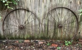 2 Iron Wagon Wheels - 53½