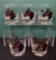 5 Vintage Horse Rocks Glasses