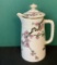 Large Hand Painted Chocolate Pot - 10½