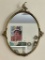 Antique Brass Framed French Style Mirror - 19