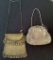 Very Heavy Vintage Metal Mesh Bag;     1940s Mesh Bag