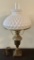 Vintage Lamp W/ Milk Glass Shade - 20