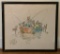 Watercolor Cartoon - Signed Aitch, Framed W/ Glass, 20